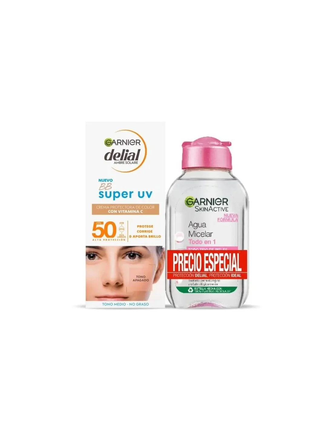 Delial Facial Bb Sun F50 Micel 100