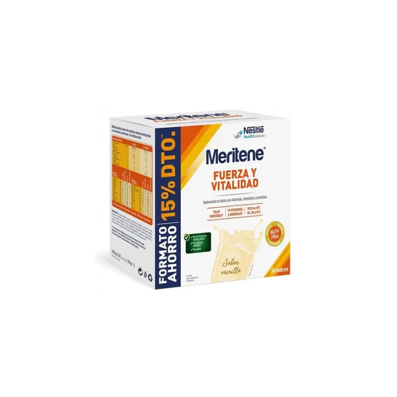 Meritene Force Et Vitalité Saveur Vanille 30 Sachets
