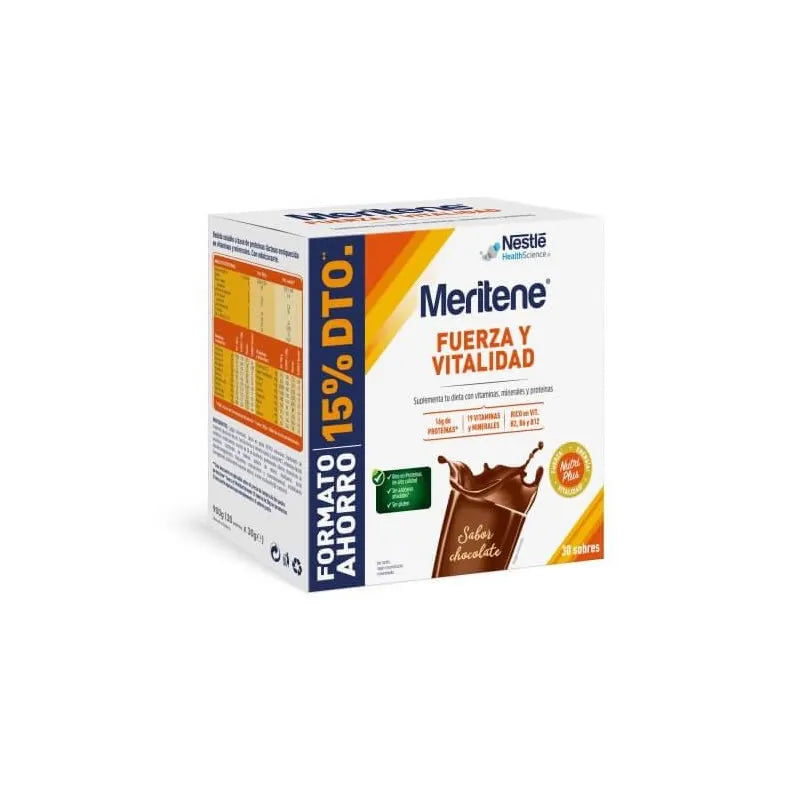 Meritene Force Et Vitalité Saveur Chocolat 30 Sachets