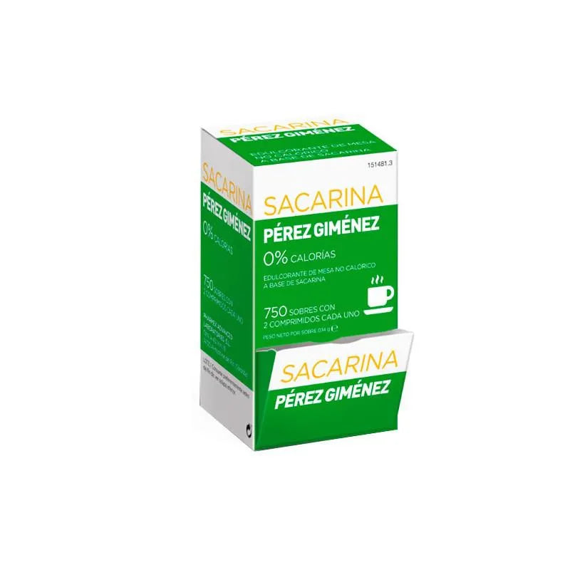 Pharmex Pérez Giménez Saccharine 750 Sachets 2 Comprimés