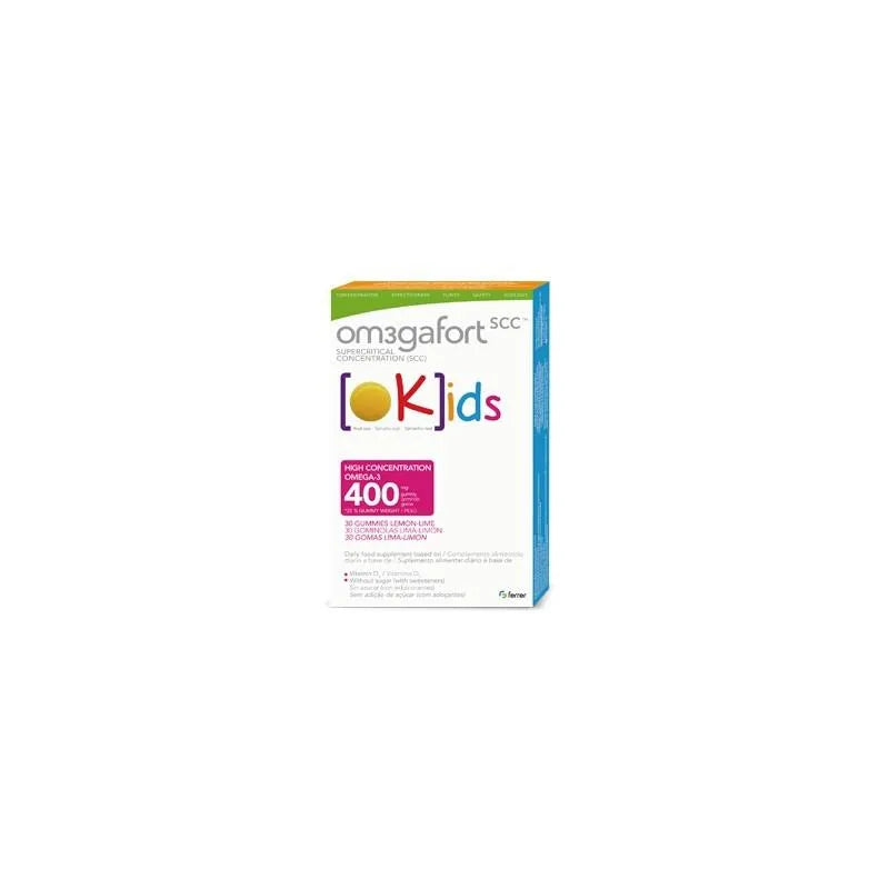 Ferrer Om3gafort Kids Citron 30 Bonbons Gélifiés