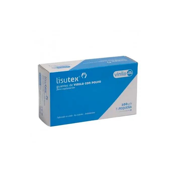 Lisutex Gants en Vinyle Sans Poudre Lisutex T/Small 100 Unités