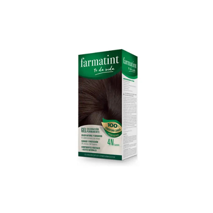 Farmatint Gel Coloration Permanent 4N Châtain 135ml
