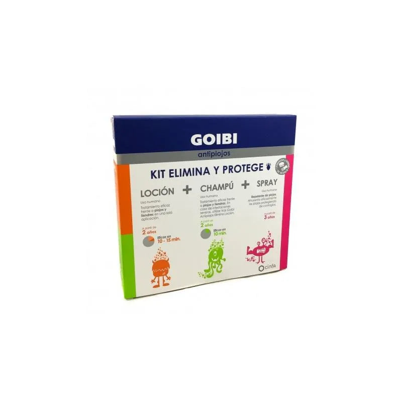 Goibi Anti-Poux Enlève Shampooing Lotion Kit Kit