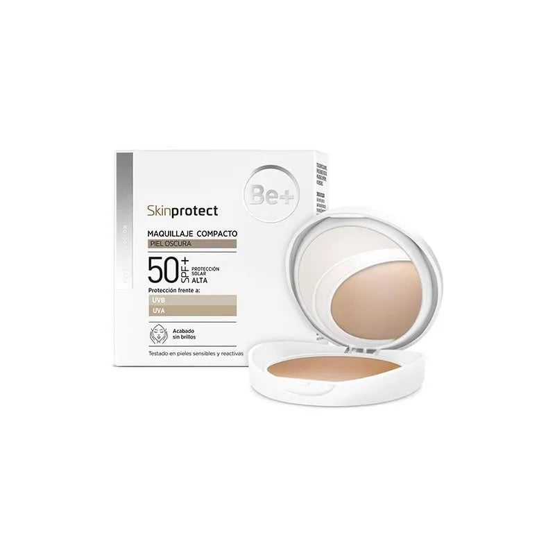 BE+ Skin Protect Maquillage Compact Peaux Foncées SPF50