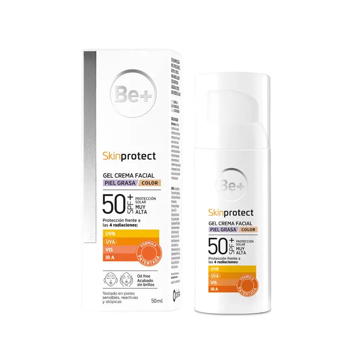 Be+ Skinprotect Gel Visage Coloré pour Peaux Grasses Spf50+