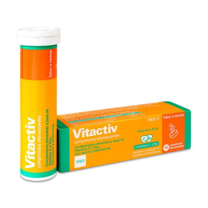 Teva Pharma Teva Vitactiv 15 Comprimés Effervescents