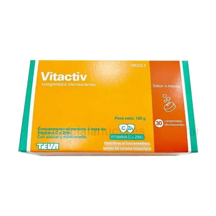 Teva Pharma Teva Vitactiv 30 Comprimés Effervescents
