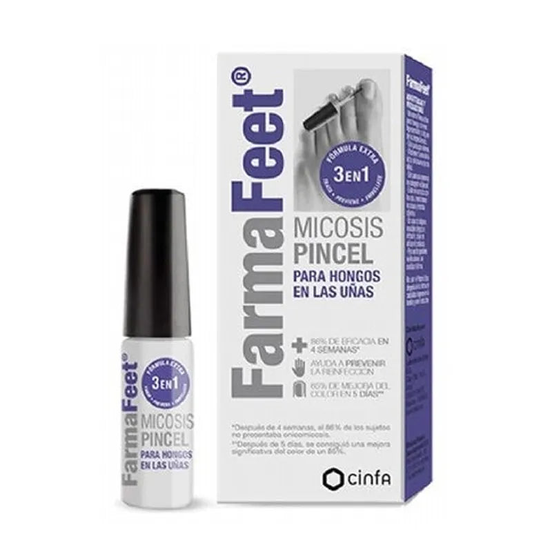 Cinfa FarmaFeet Pinceau Champignons Mycose Pour Ongles Formule 3 En 1