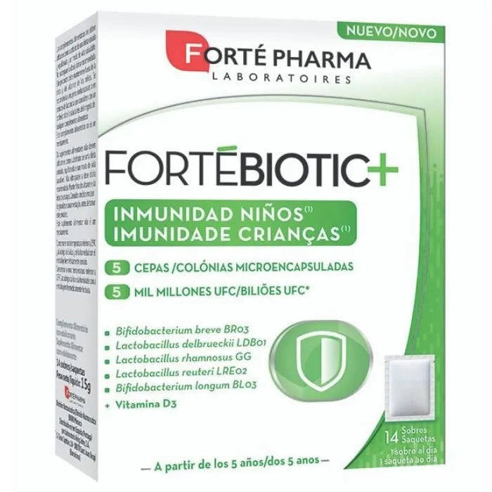 Forté Pharma FortéBiotic+ Immunité Enfants 14 Enveloppes