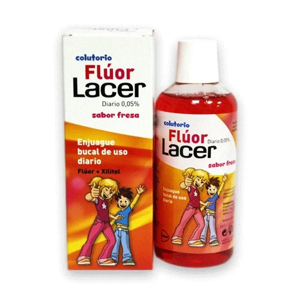 Lacer® Bain De Bouche Fluor 0,05 Goût Fraise