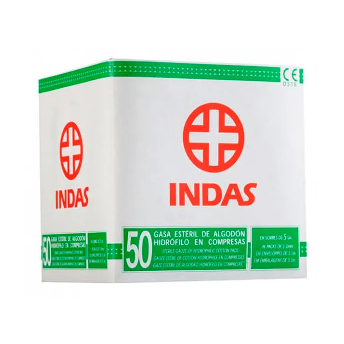 Lisubel Compresses de Gaze Stérile en Coton Hydrofolique 50U