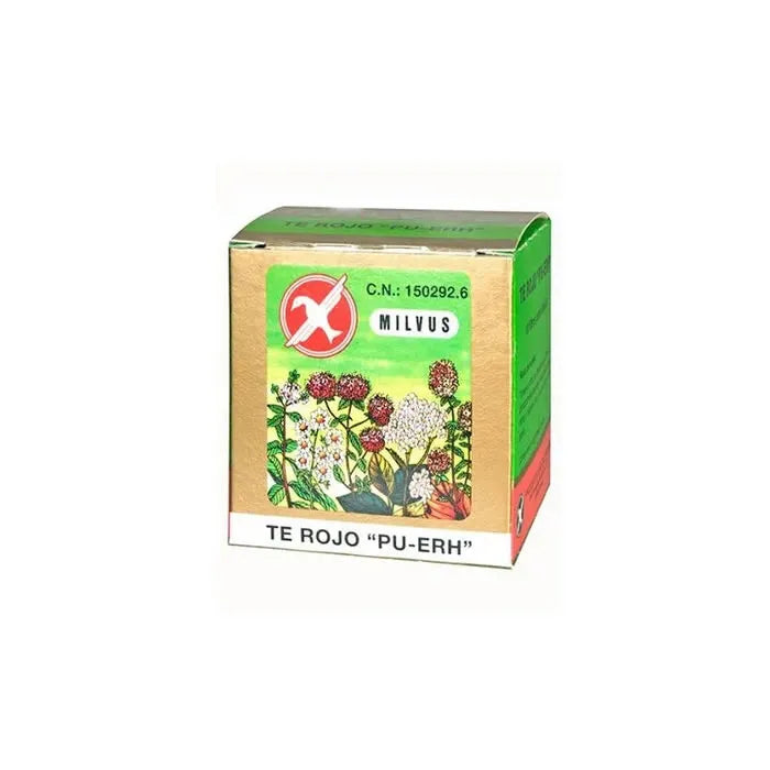 Milvus Thé Rouge Pu Erh 10 Filtres