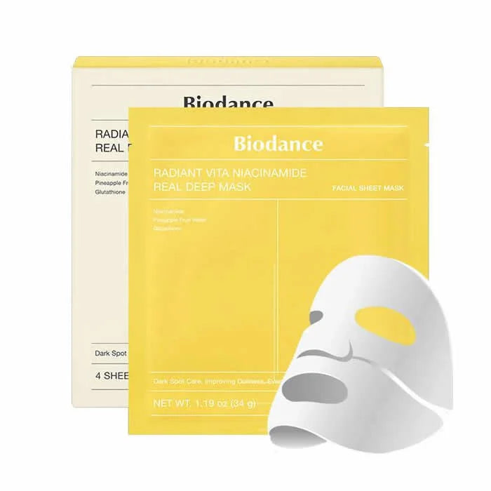 Biodance Radiant Vita Niacinamide Real Deep Mask 4 Units