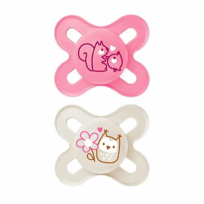 Mam Original Start Silicone 0-2 M 2 Unité Couleur Rose