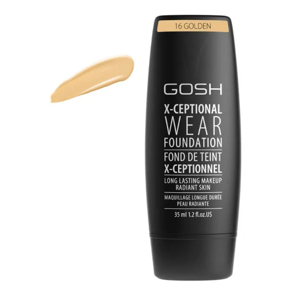 Gosh X-Ceptional Wear Foundation Long Lasting Makeup 16 Golden 35ml - Batty Beauty