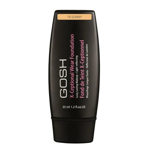 Gosh X-Ceptional Wear Foundation Long Lasting Makeup 18 Sunny 35ml - Batty Beauty