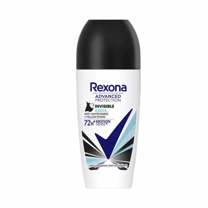 Rexona Deodorant Roll On Advanced Protection Invisible Aqua 72h