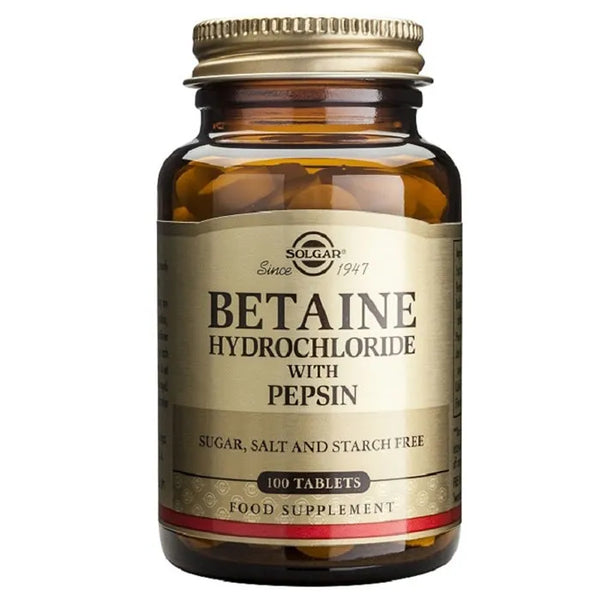 Solgar Chlorhydrate De Bétaïne 100 Comprimés - Batty Beauty