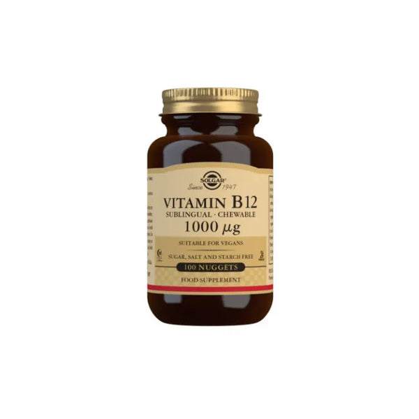 Solgar Vitamine B12 1000μg 100 Comprimés Á Croquer - Batty Beauty