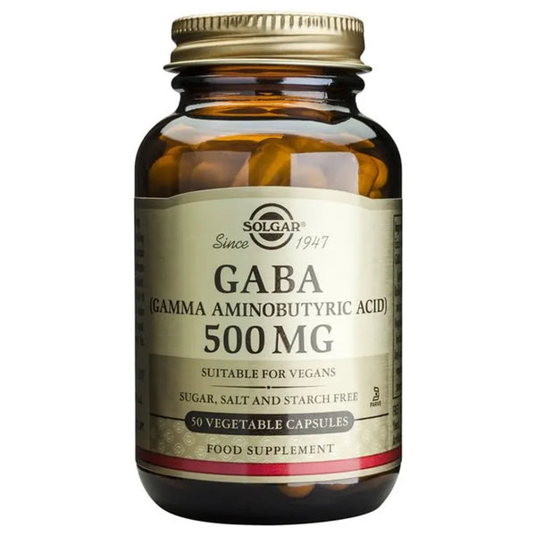 Solgar Gaba 500mg 50 Capsules - Batty Beauty