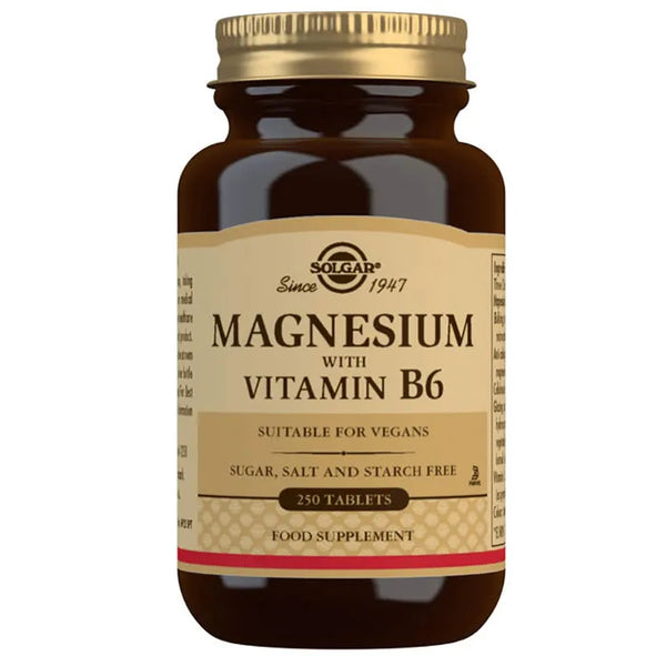 Solgar Magnésium + Vitamine B6 250 Comprimés - SOLGAR