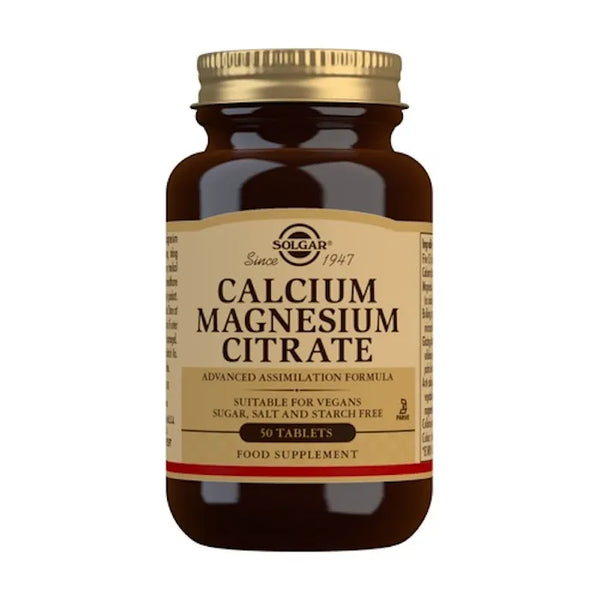 Solgar Citrate de Calcium et de Magnésium 50 Comprimés - Batty Beauty