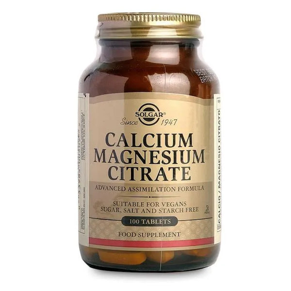 Solgar Citrate de Calcium et de Magnésium 100 Comprimés - Batty Beauty