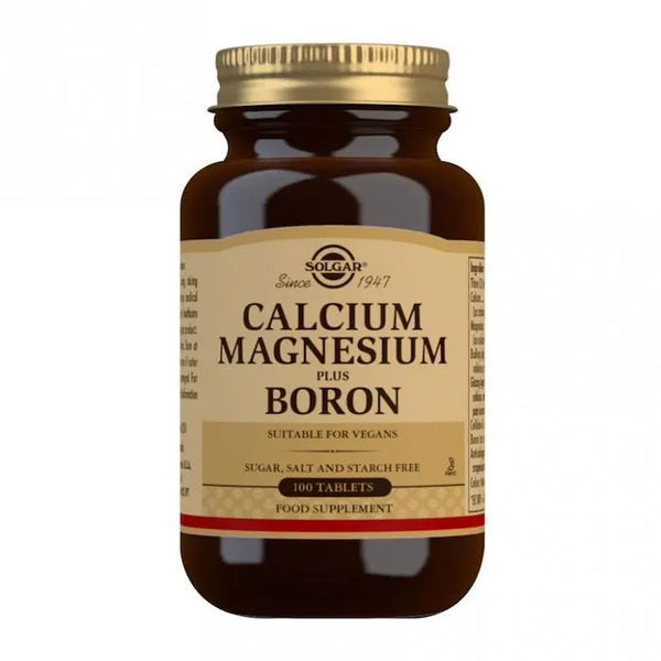 Solgar Calcium Magnesium Plus Bore 100 Comprimés - Batty Beauty