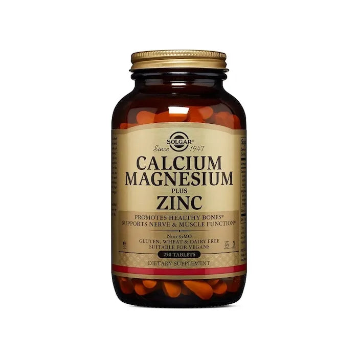 Solgar Calcium Magnesium Plus Zinc 250 Comprimés