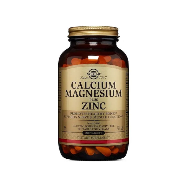 Solgar Calcium Magnesium Plus Zinc 250 Comprimés - Batty Beauty