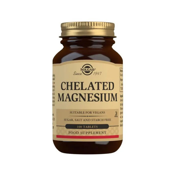 Solgar Magnesium Chelated 100 Comprimés - Batty Beauty