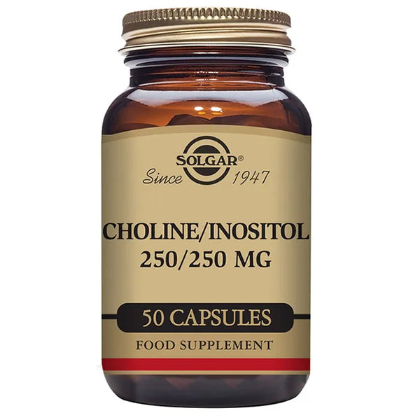 Solgar Choline/Inositol 250mg 50 Gélules - Batty Beauty