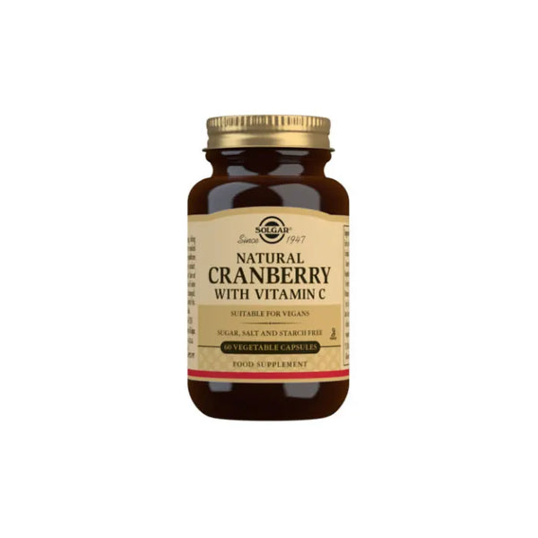 Solgar Natural Cranberry With Vitamin C Vegetable Capsules - Pack of 60 - Batty Beauty