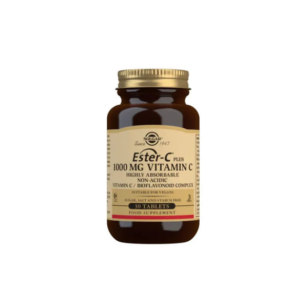 Solgar Ester-C Plus 1000 mg Vitamin C Tablets - Pack of 30 - Batty Beauty