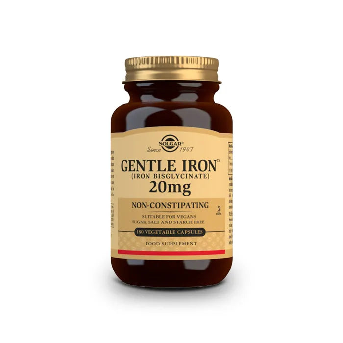 Solgar Hierro Gentle 20mg 180 Gélules