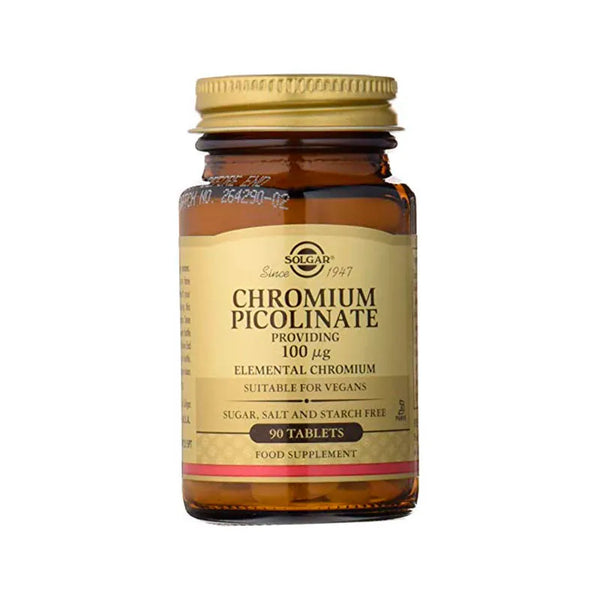 Solgar Chrome Picolinate 100mg 90 Comprimés - Batty Beauty
