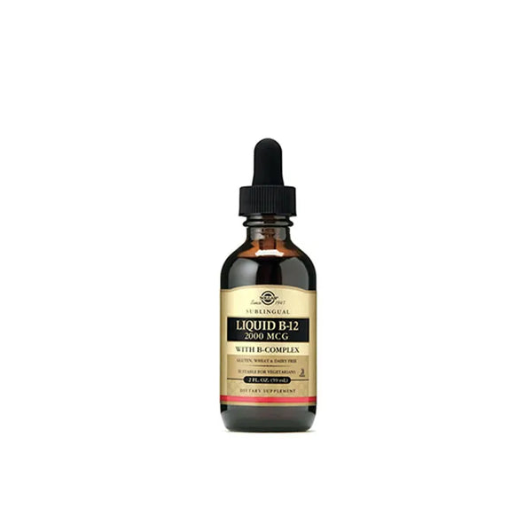 Solgar Vitamine B12 avec B-Complex 2000 mcg liquide 59ml - Batty Beauty