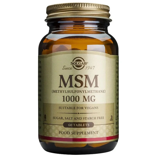 Solgar MSM 1000mg 60 Comprimés - Batty Beauty