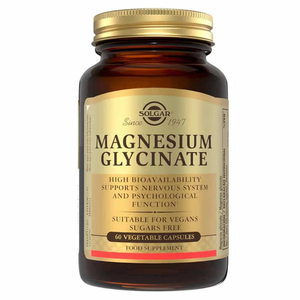 Solgar Magnesium Bisglycinate 60 Vegetable Capsules - Batty Beauty