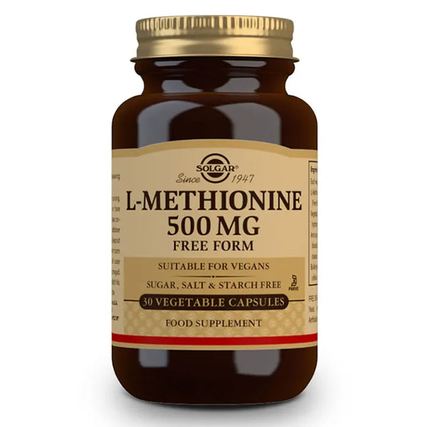 Solgar L-Metionina 500mg 30 Gélules - Batty Beauty