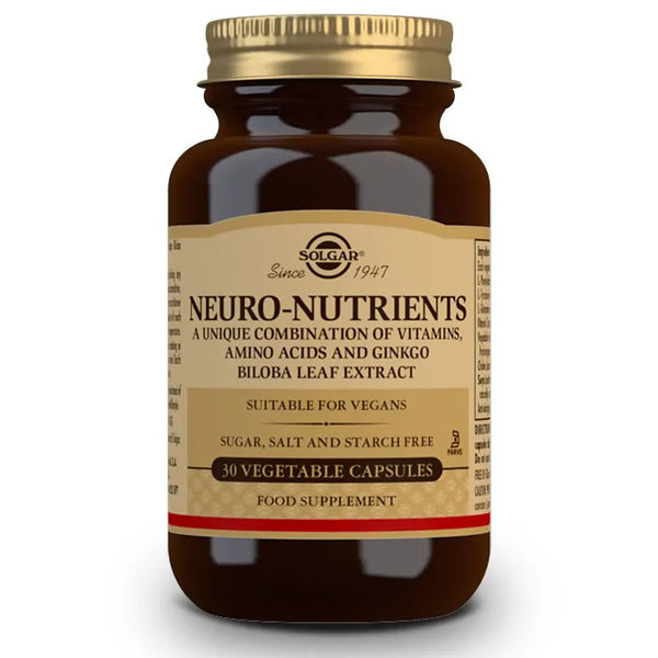Solgar Neuro Nutriments 30 Gélules - Batty Beauty