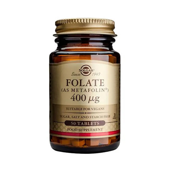 Solgar Folate 400cmg 50 Comprimés - Batty Beauty