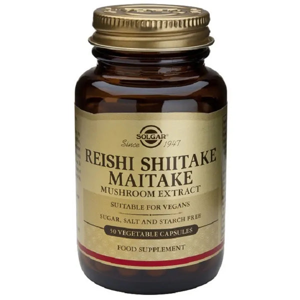 Solgar Reishi-Shiitake-Maitake 50 Gélules - Batty Beauty