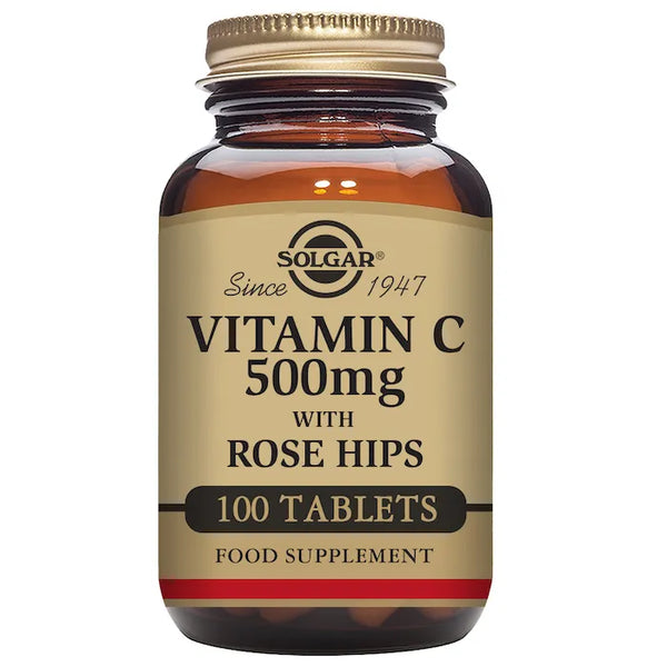 Solgar Vitamine C Rose Hips 500mg 100 Comprimés - Batty Beauty