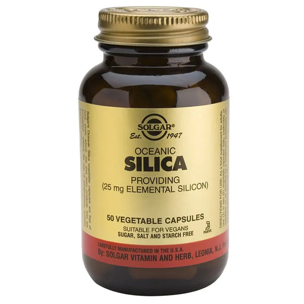 Solgar Ocean Silica 25mg 50 Capsules - Batty Beauty