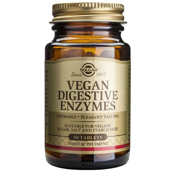 Solgar Enzymes Digestives Végétaliennes 50 Comprimés - Batty Beauty