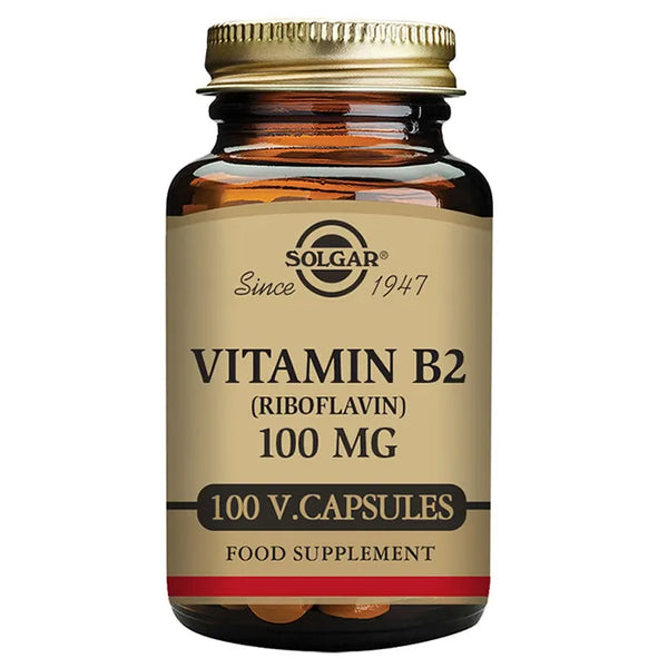 Solgar Vitamine B2 Riboflavine 100mg 100 Gélules - Batty Beauty