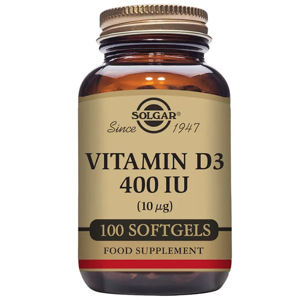 Solgar Vitamine D3 400 IU 100 Gélules - Batty Beauty