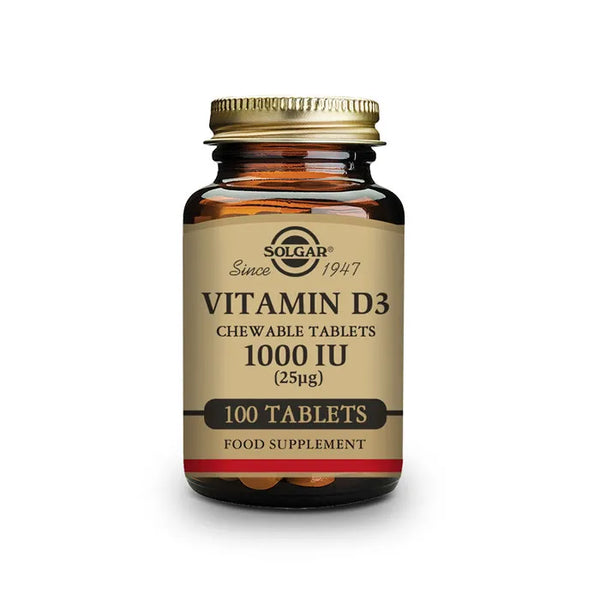 Solgar Vitamina D3 1000UI 100 Capsules - Batty Beauty